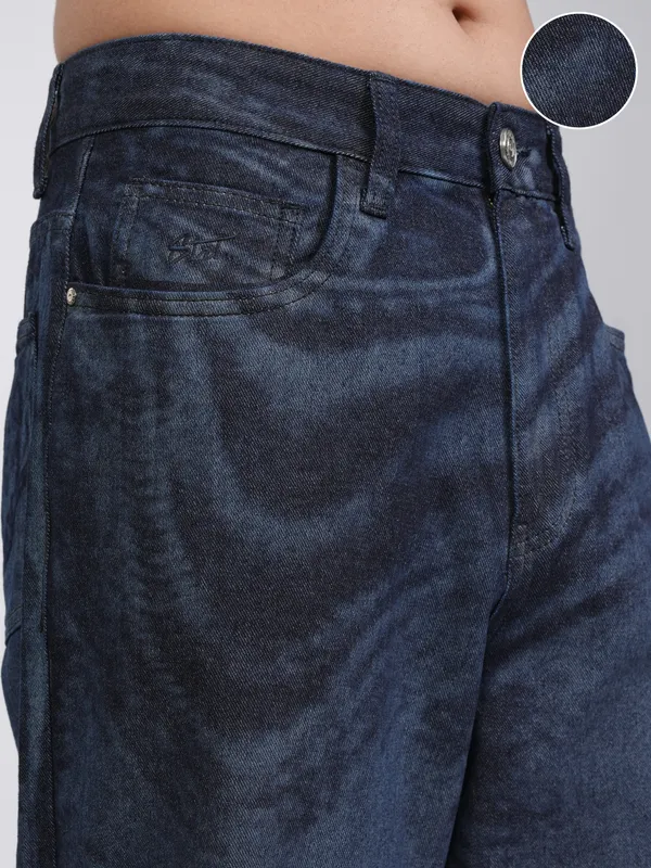 Highlander Men Blue Straight Fit Stretchable Jeans