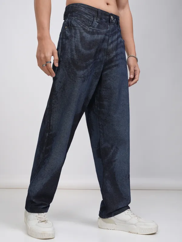 Highlander Men Blue Straight Fit Stretchable Jeans