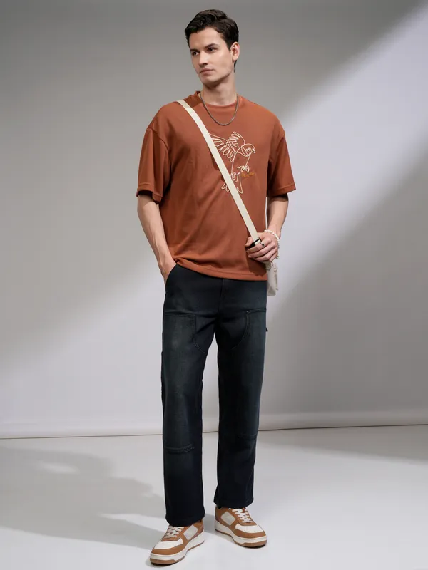 Highlander Men Navy Blue Regular Fit Stretchable Jeans