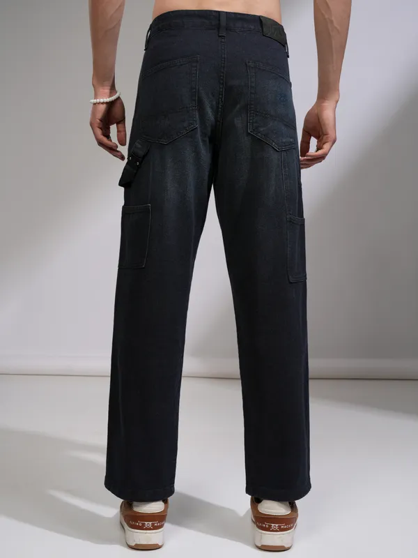 Highlander Men Navy Blue Regular Fit Stretchable Jeans