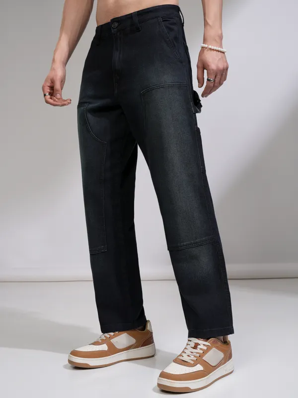 Highlander Men Navy Blue Regular Fit Stretchable Jeans