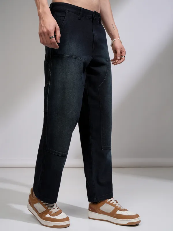 Highlander Men Navy Blue Regular Fit Stretchable Jeans
