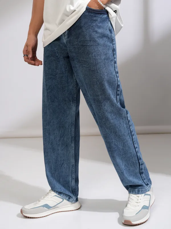 Highlander Men Blue Loose Fit Stretchable Jeans