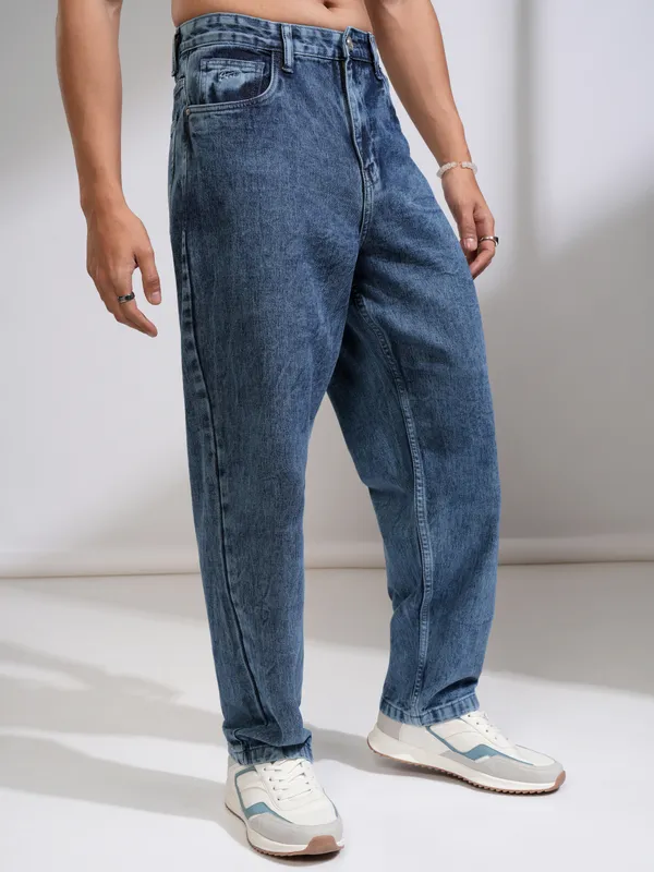 Highlander Men Blue Loose Fit Stretchable Jeans
