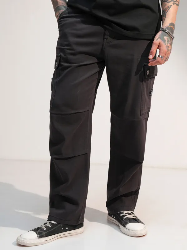 Highlander Men Grey Baggy Stretchable Jeans