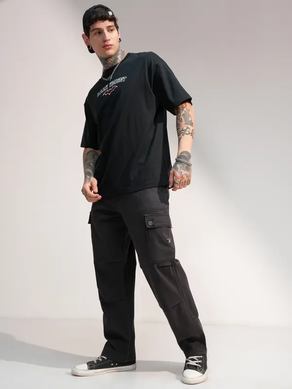 Highlander Men Grey Baggy Stretchable Jeans