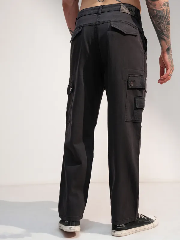 Highlander Men Grey Baggy Stretchable Jeans