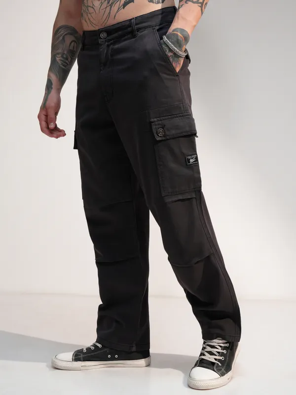 Highlander Men Grey Baggy Stretchable Jeans