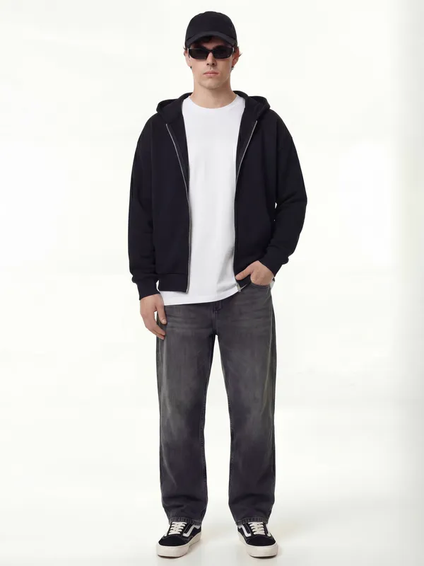 Highlander Men Grey Straight Fit Stretchable Jeans