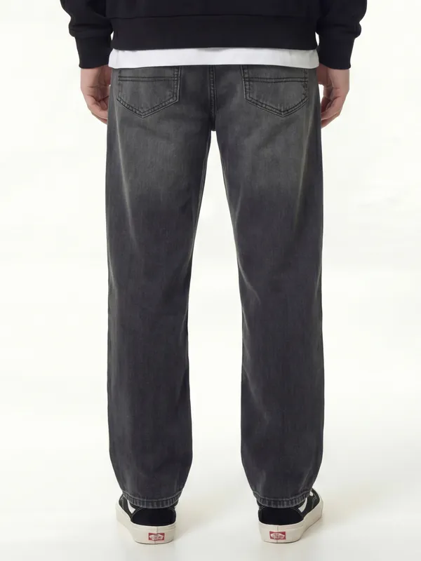 Highlander Men Grey Straight Fit Stretchable Jeans