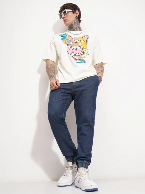 Highlander Men Blue Jogger Jeans