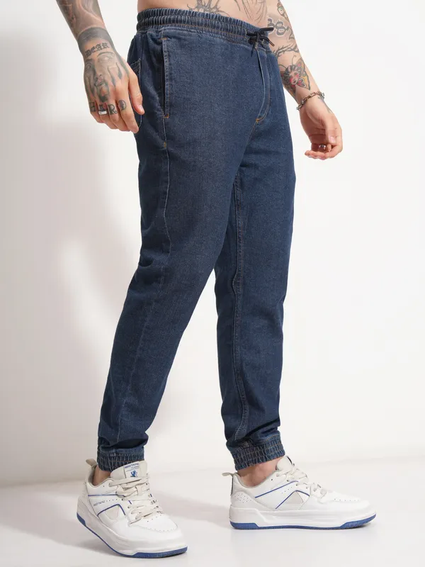 Highlander Men Blue Jogger Jeans