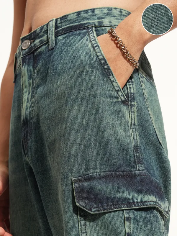 Highlander Men Blue Baggy Stretchable Jeans