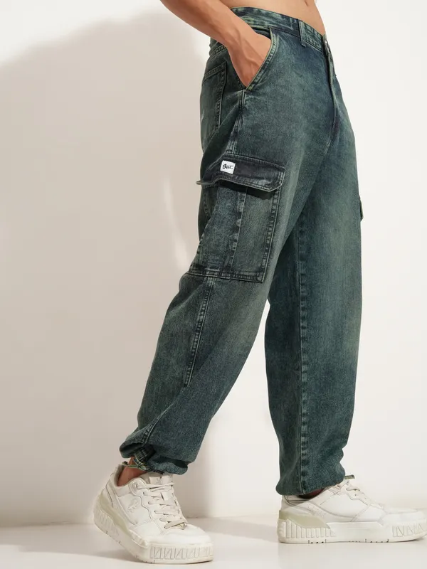 Highlander Men Blue Baggy Stretchable Jeans