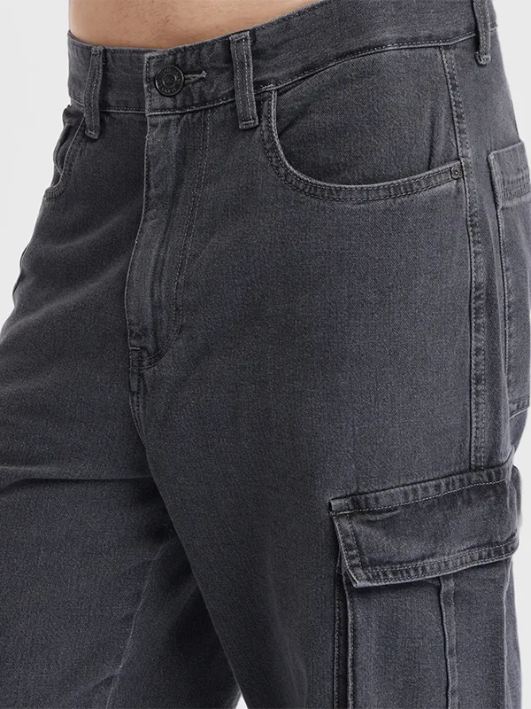 Highlander Men Grey Baggy Stretchable Jeans