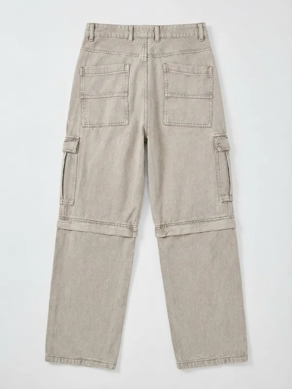 Highlander Men Grey Baggy Jeans