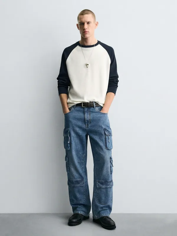 Highlander Men Blue Baggy Jeans