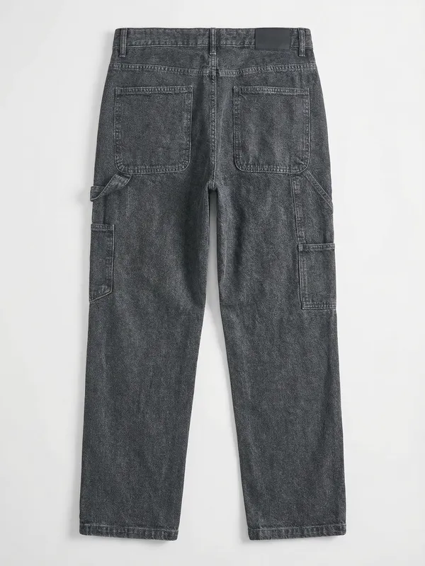 Highlander Men Grey Straight Fit Stretchable Jeans