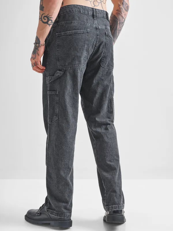 Highlander Men Grey Straight Fit Stretchable Jeans