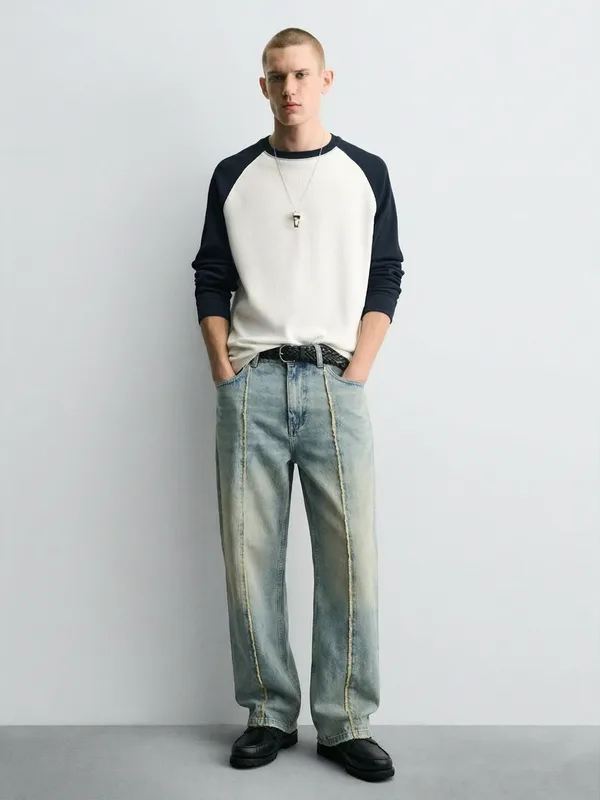 Highlander Men Blue Baggy Stretchable Jeans