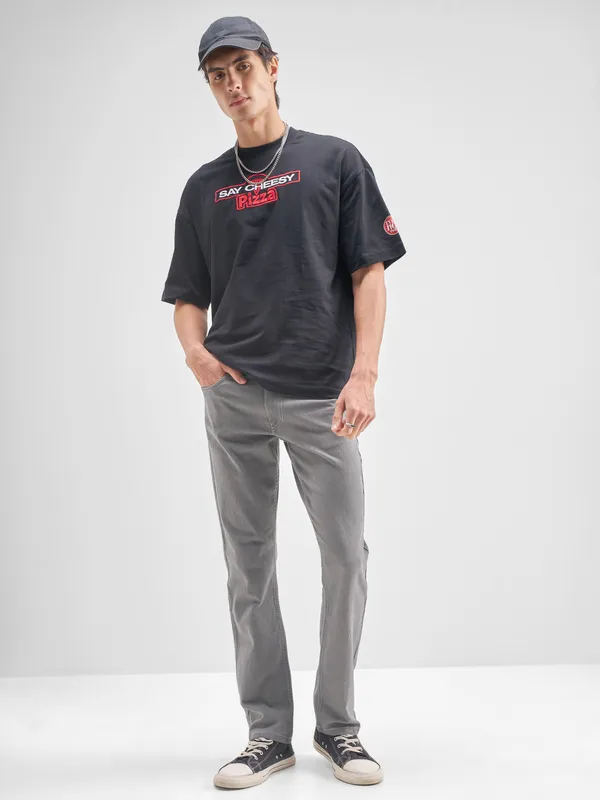 Highlander Men Grey Slim Fit Stretchable Jeans