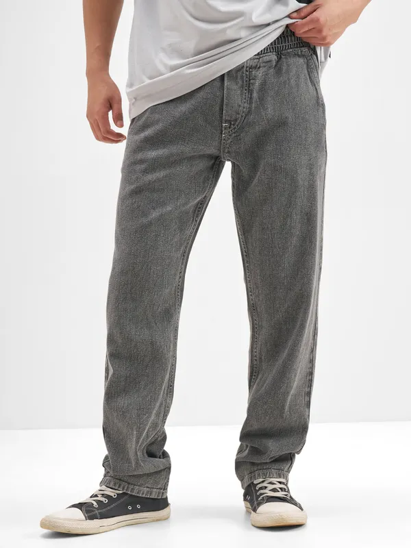 Highlander Men Grey Relaxed Fit Jeans