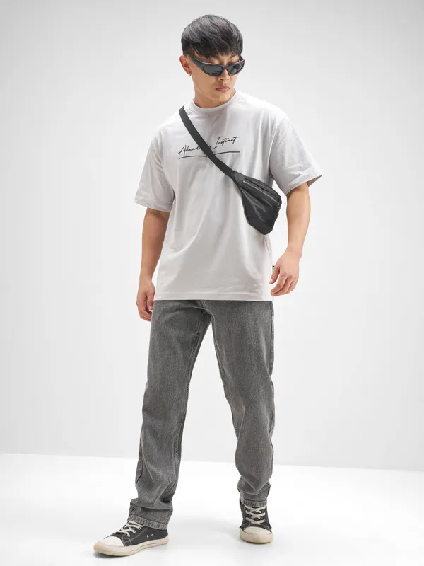 Highlander Men Grey Relaxed Fit Jeans