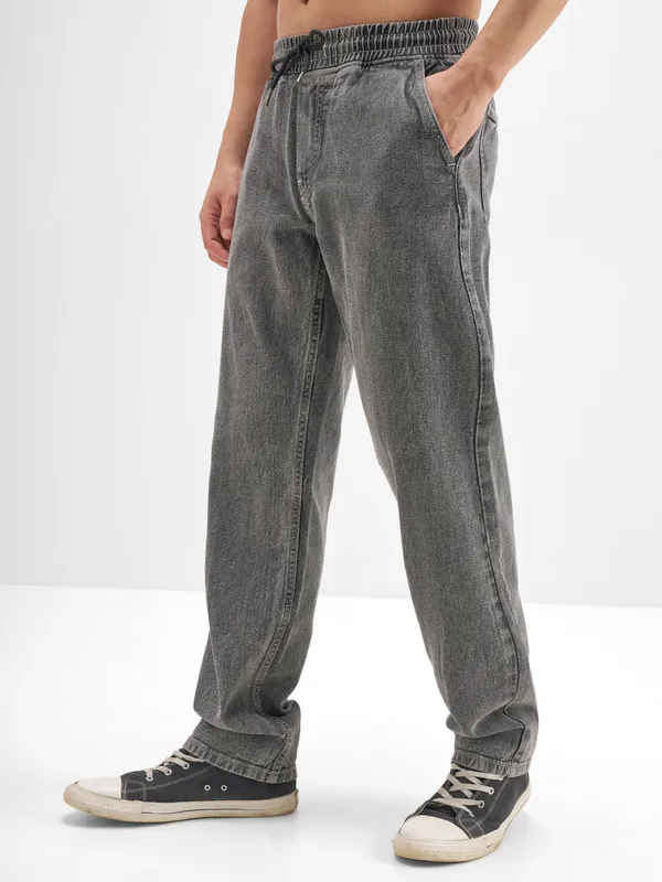Highlander Men Grey Relaxed Fit Jeans