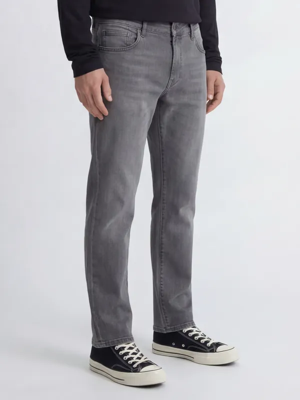 Highlander Men Grey Slim Fit Stretchable Jeans