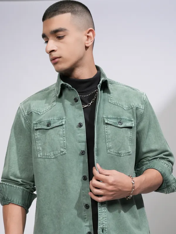 Men Oversized Fit Casual Shirt