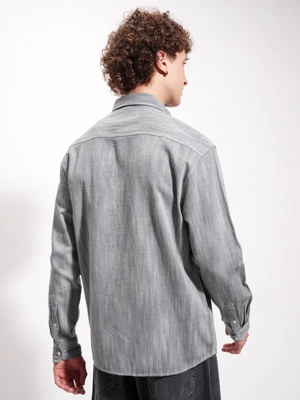 Men Oversized Fit Casual Shirt