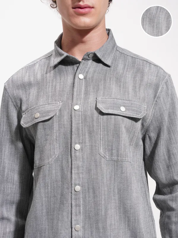 Men Oversized Fit Casual Shirt