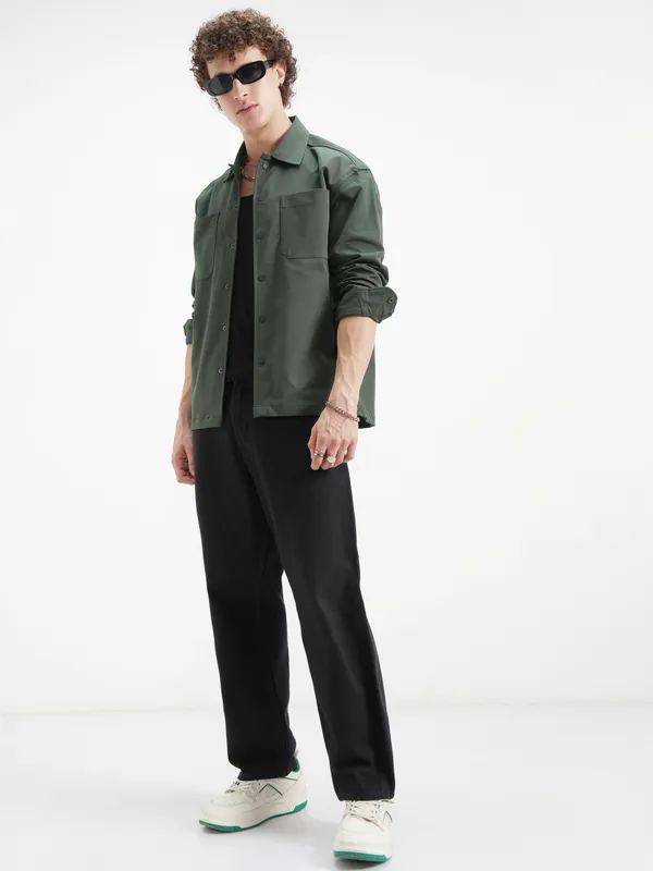 Men Oversized Fit Casual Shirt