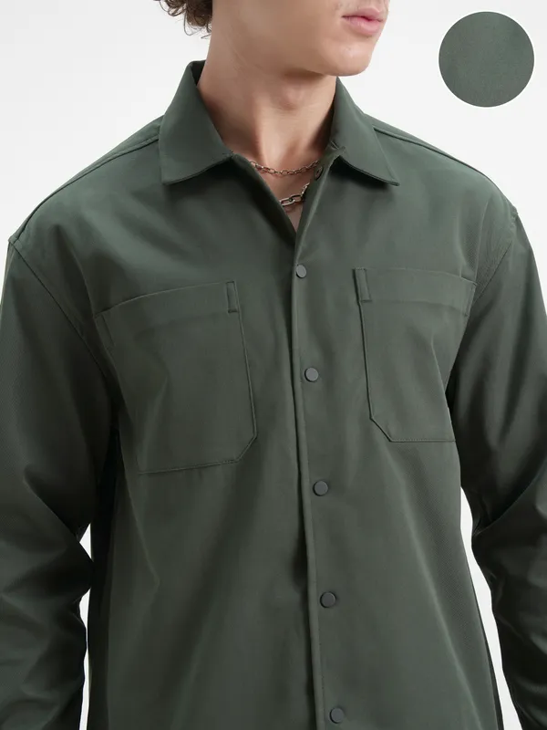 Men Oversized Fit Casual Shirt