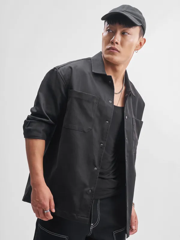 Men Oversized Fit Casual Shirt