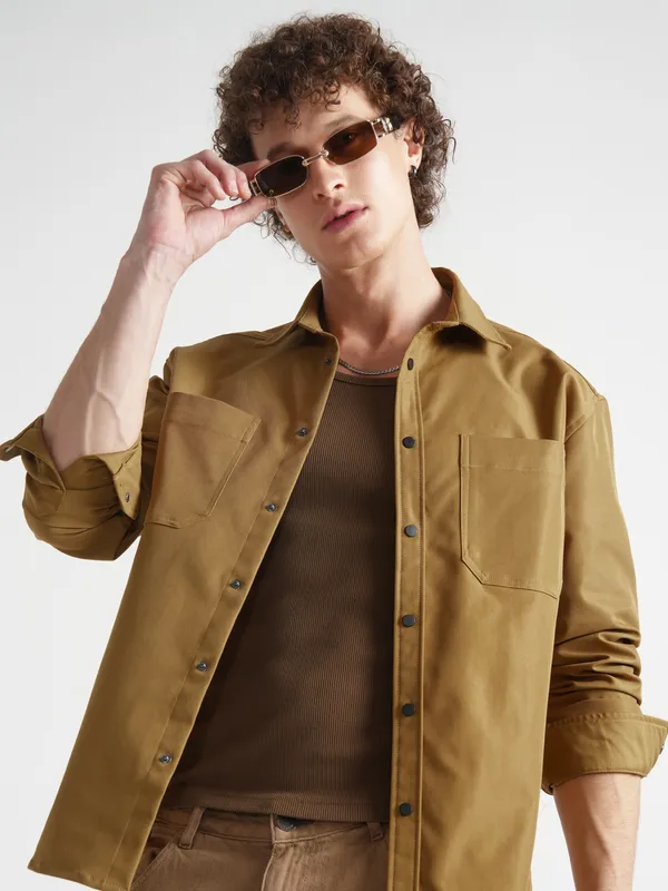 Men Oversized Fit Casual Shirt