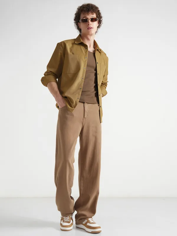 Men Oversized Fit Casual Shirt