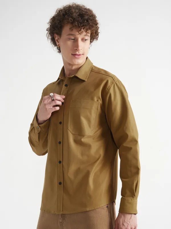Men Oversized Fit Casual Shirt