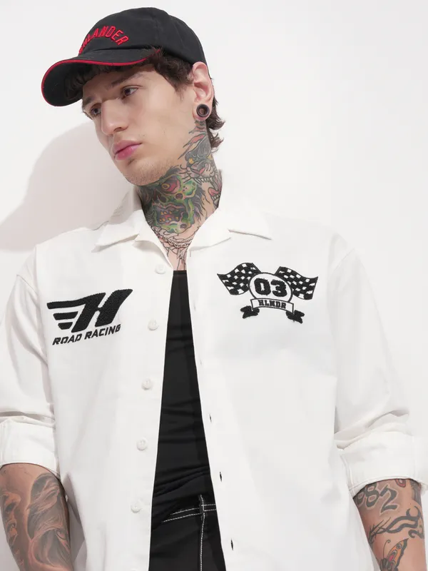 Men Oversized Fit Casual Shirt