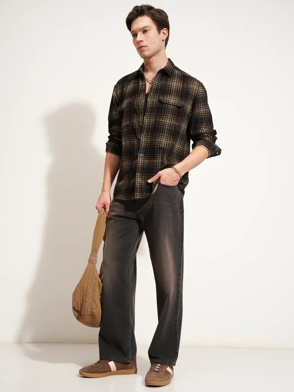 Men Oversized Fit Casual Shirt