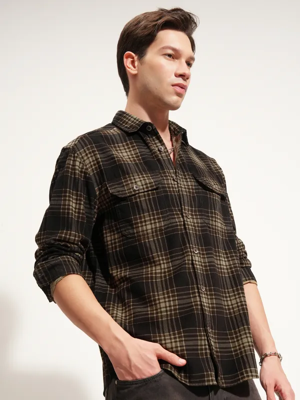 Men Oversized Fit Casual Shirt