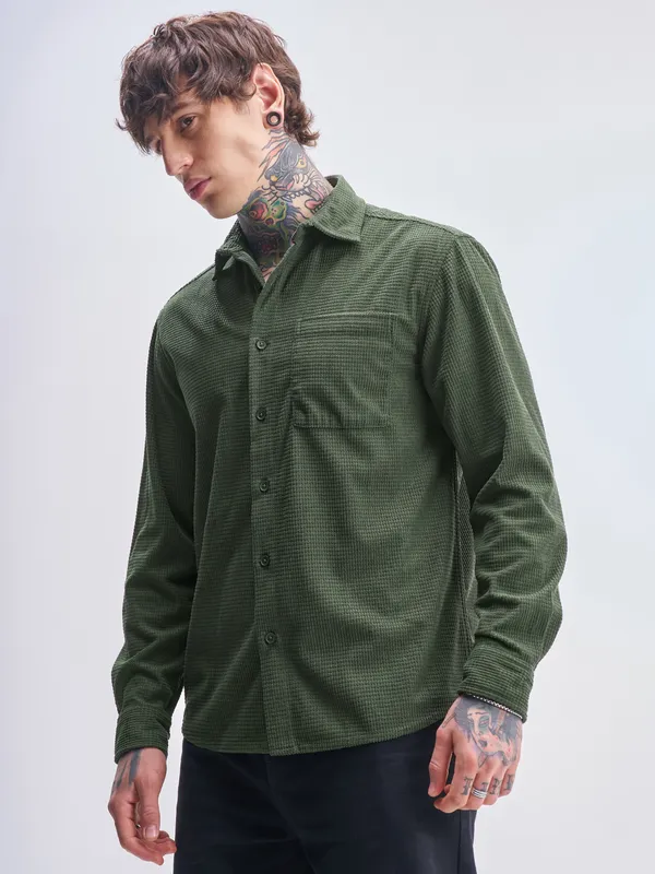 Men Oversized Fit Casual Shirt