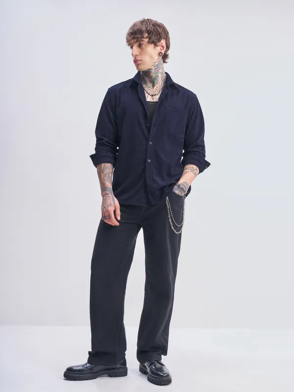 Men Oversized Fit Casual Shirt