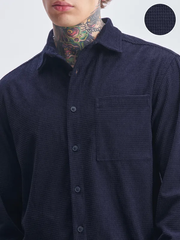 Men Oversized Fit Casual Shirt