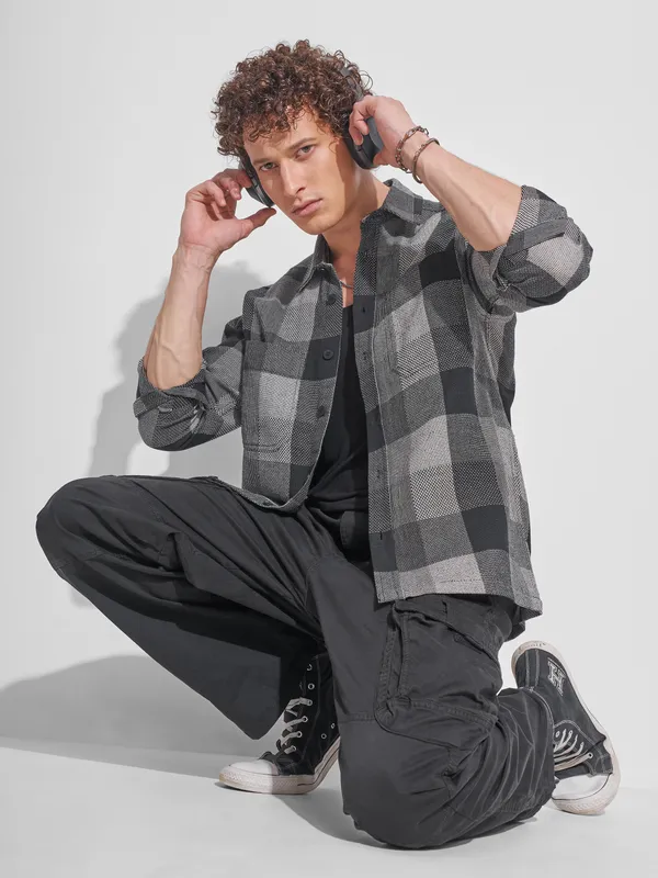 Men Oversized Fit Casual Shirt