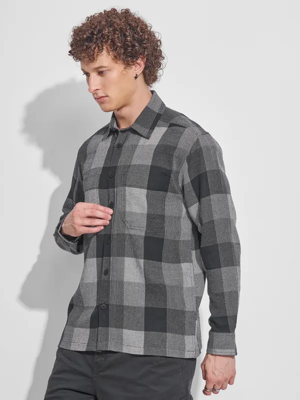 Men Oversized Fit Casual Shirt