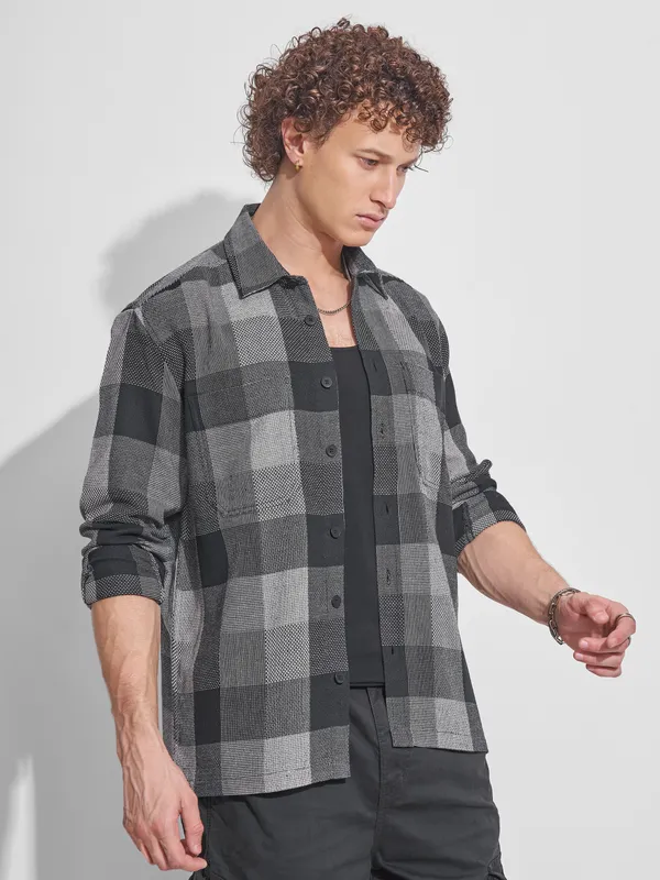 Men Oversized Fit Casual Shirt