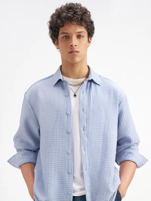 Men Oversized Fit Casual Shirt