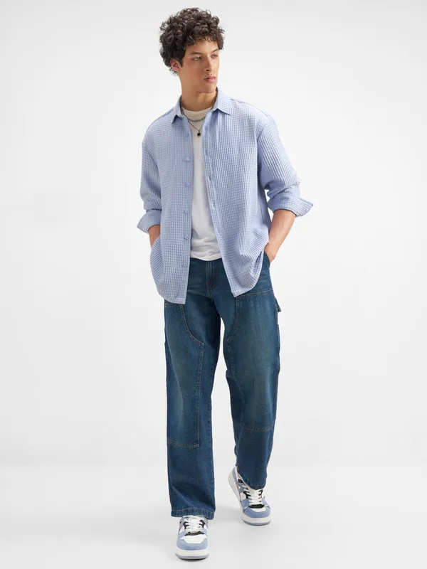 Men Oversized Fit Casual Shirt