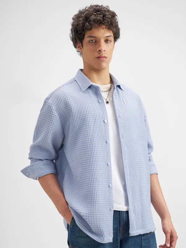 Men Oversized Fit Casual Shirt